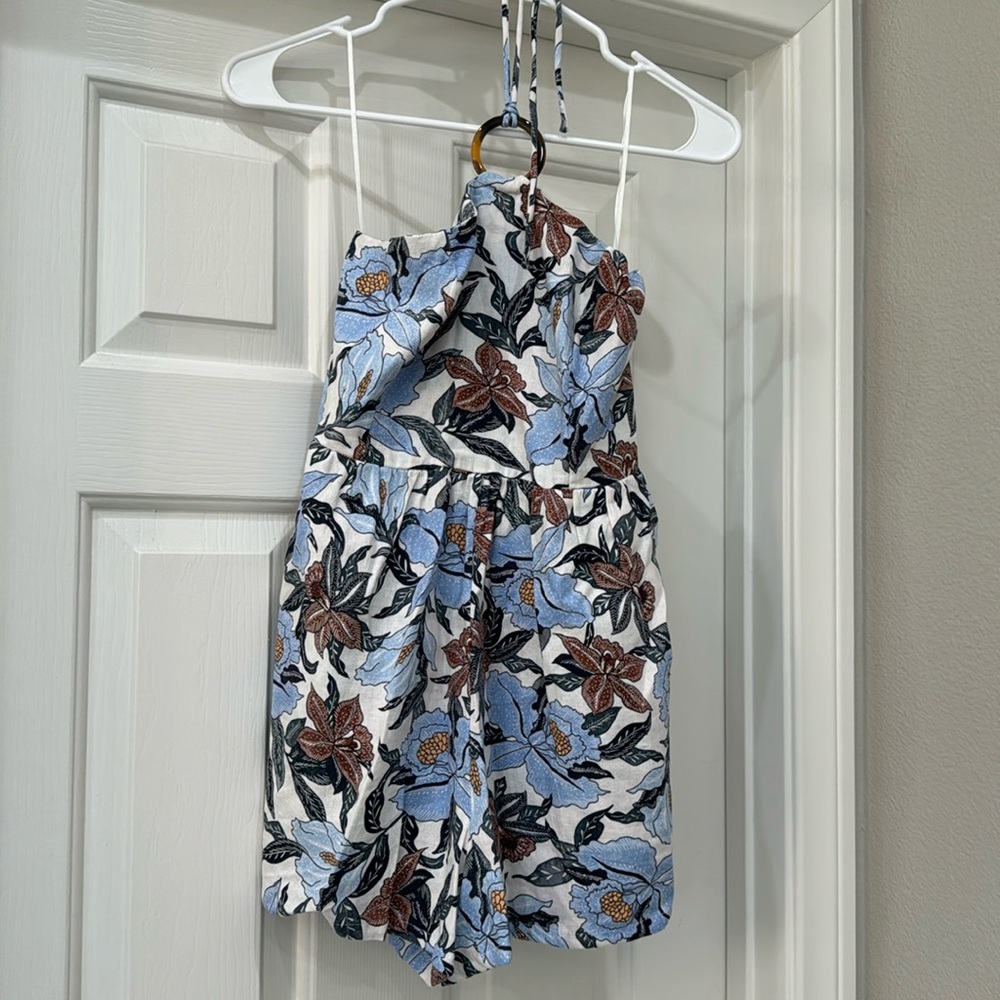 Old Navy linen blend floral romper
